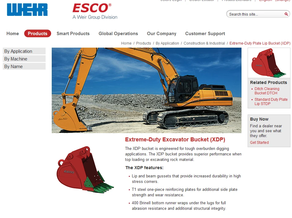 KOMATSU PC400–PC490 ESCO SXDP PLUS V EXCAVATOR BUCKET + Includes (2) ESCO Top Bo