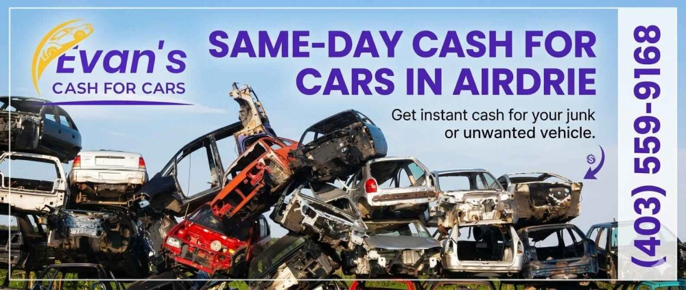 Same Day Cash for Cars in Airdrie