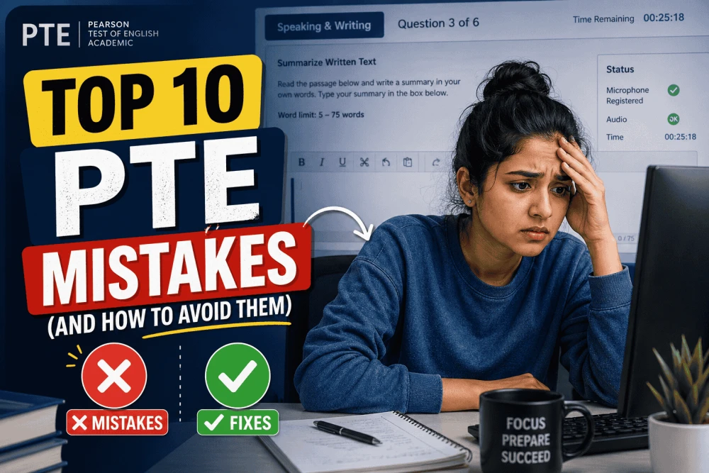 Top 10 Common PTE Exam Mistakes  Smart Tips to Avoid Them