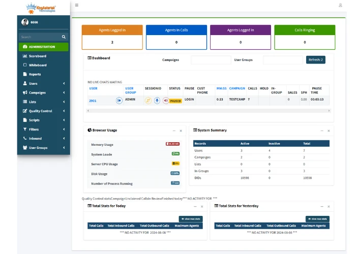 Contact Center Software & Vicidial Solutions  | KingAsterisk