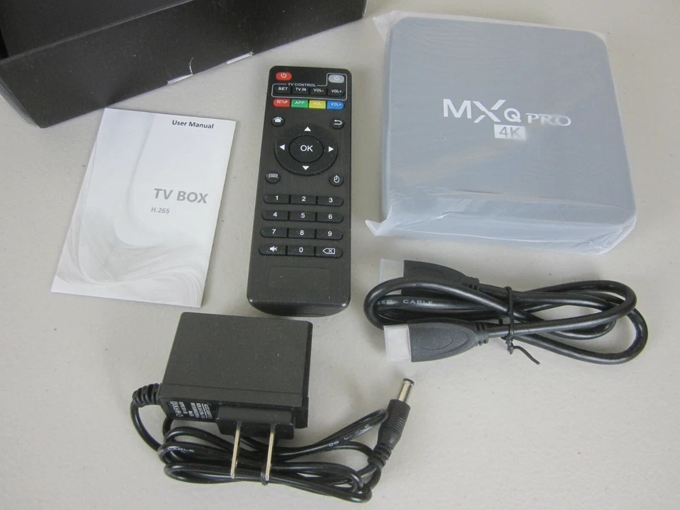 MXQ Pro 4K Smart TV Box - Black (Brand New)