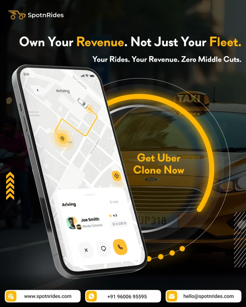 SpotnRides  Smart Uber Clone Script for OnDemand Taxi Business