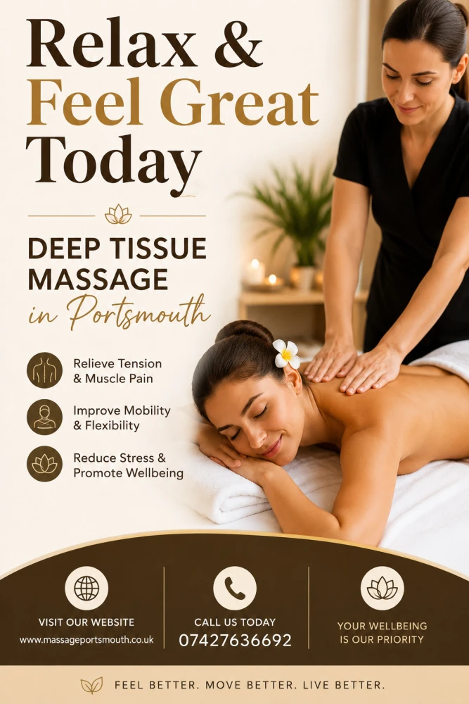 Relax  Feel Great Today  Deep Tissue Massage in Portsmouth