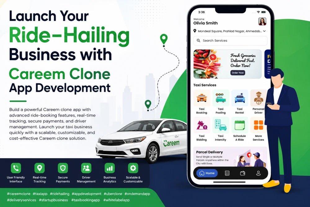 Launch Your RideHailing Business with Careem Clone App Development