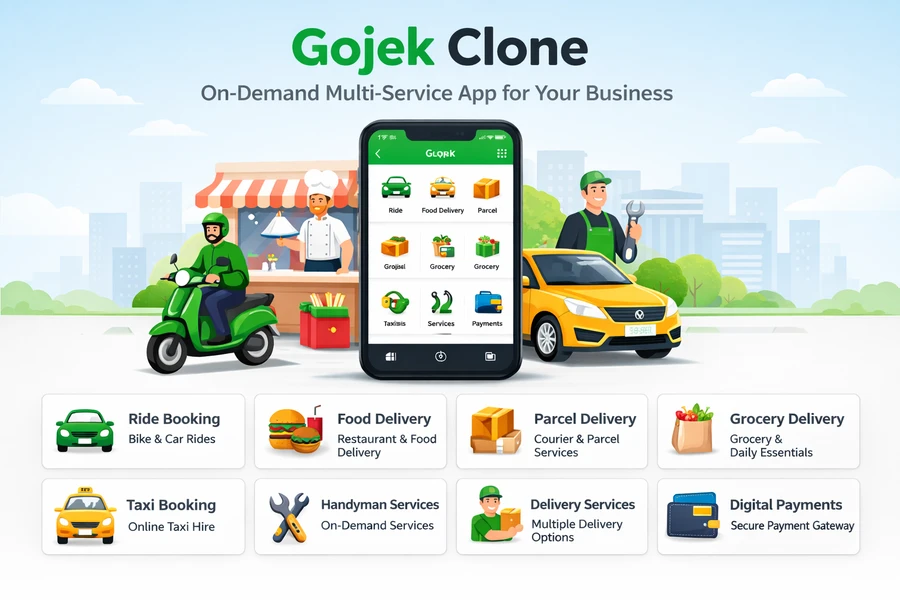 Gojek Clone - On-Demand Multi-Service App for Your Business
