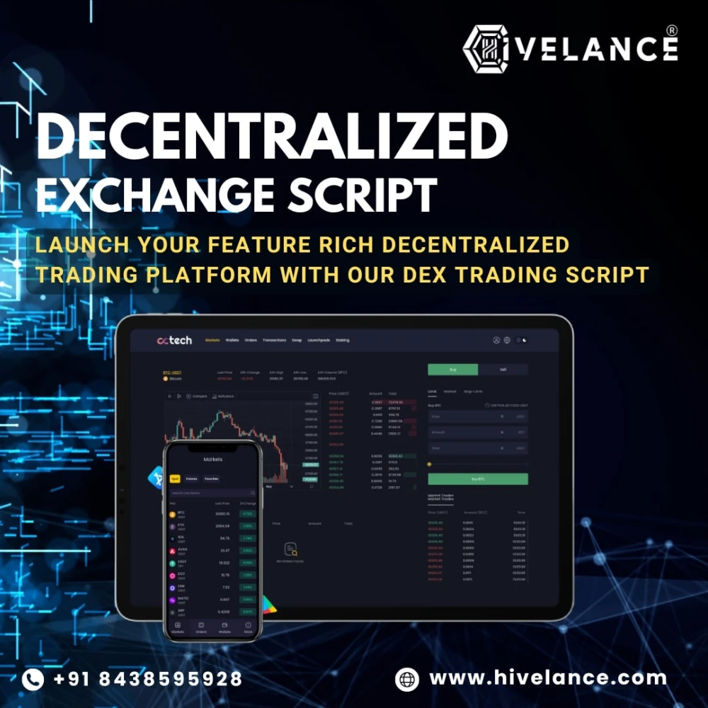 DEX Exchange Script - Launch Your DEX Platform with Hivelance in 2026