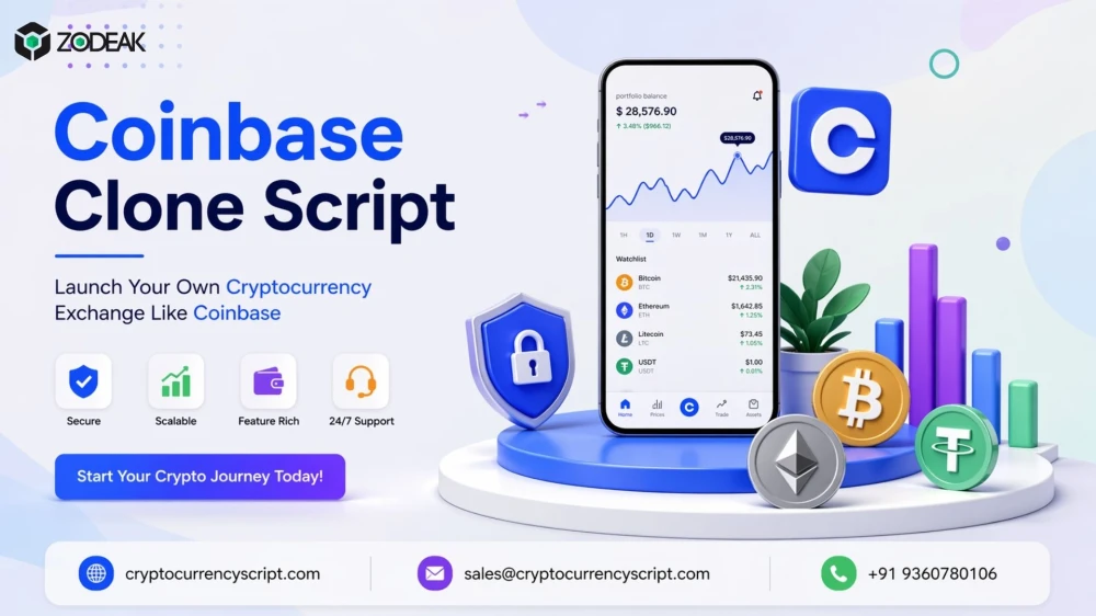 Coinbase Clone Script for UK Crypto Startups