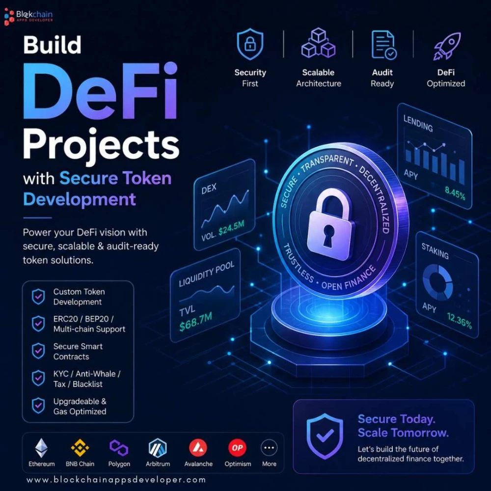 Build DeFi Projects with Secure Token Development