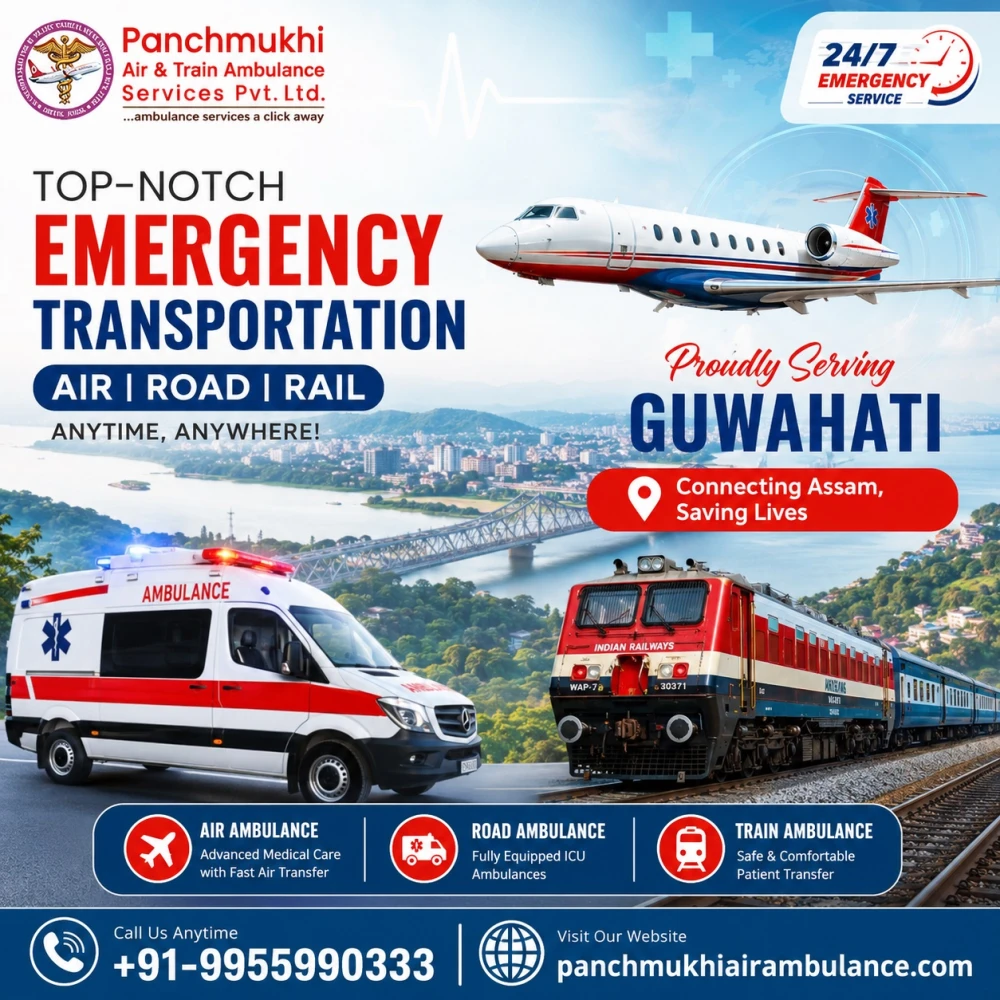 Panchmukhi Air Ambulance Service in Guwahati to Provide the Best Medical Setup