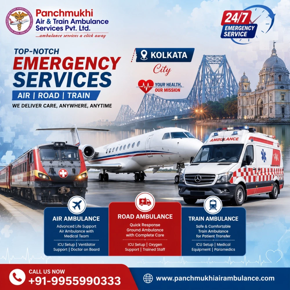 Panchmukhi Air Ambulance Service in Kolkata Offers Safe Medical Transportation