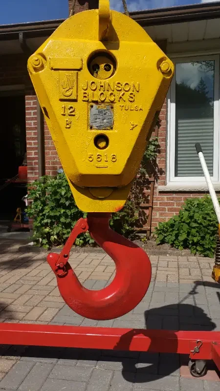 Crane hook blocks