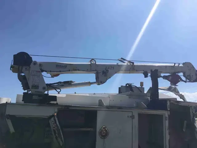 Service truck crane
