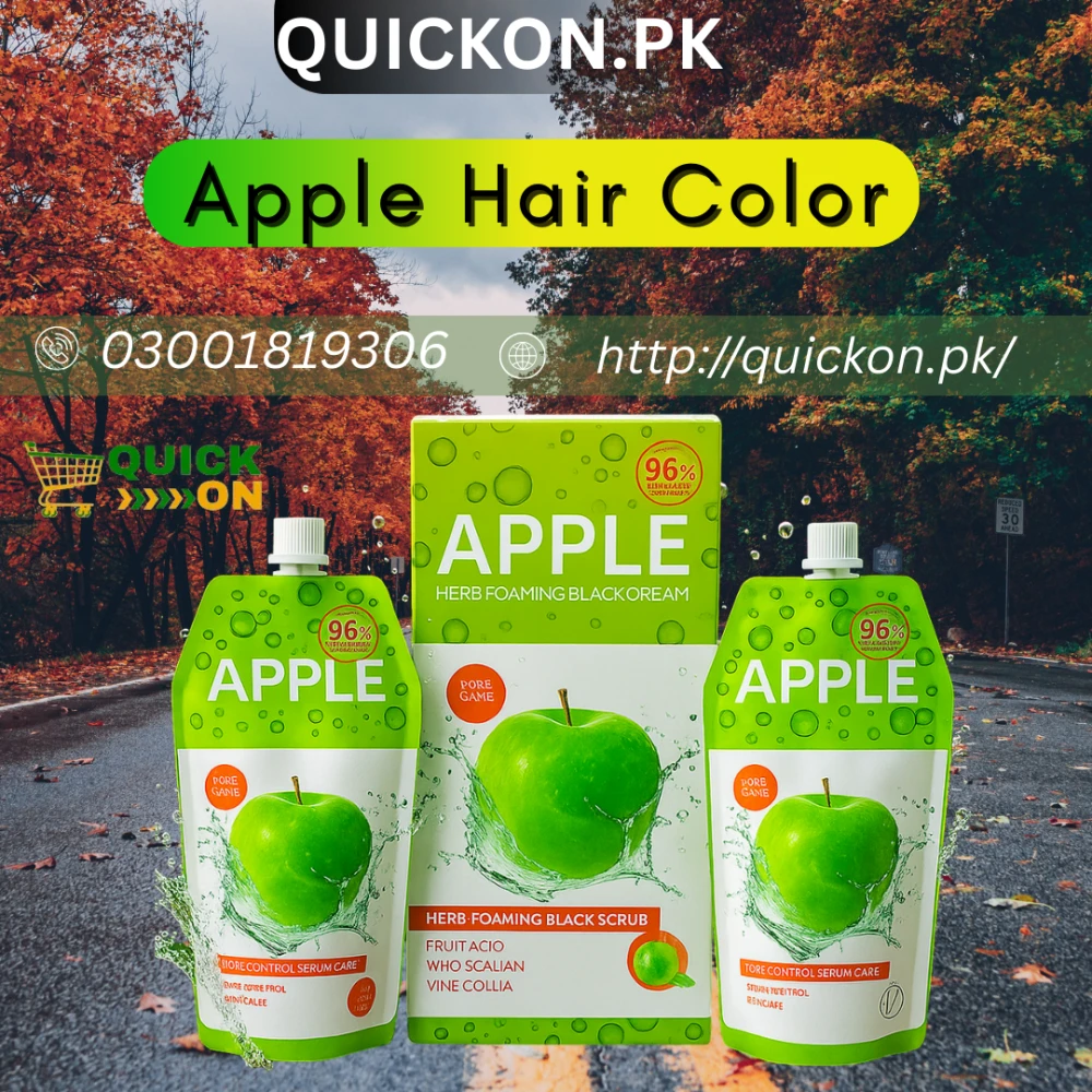 Apple Hair Color in Karachi - Natural Shine & Long-Lasting Results | 03001819306