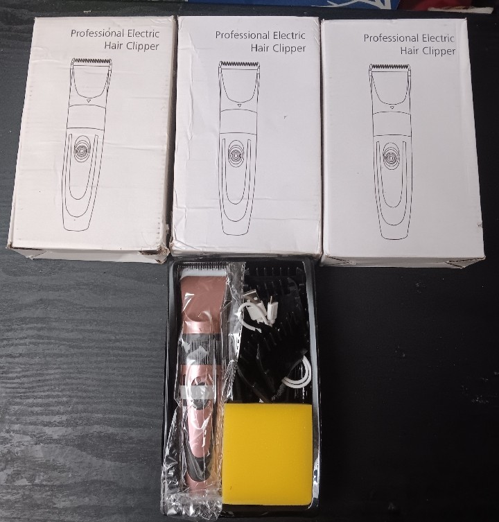 PROFESSIONAL ELECTRIC CORDLESS AJUSTABLE HAIR CLIPPERS (EACH)