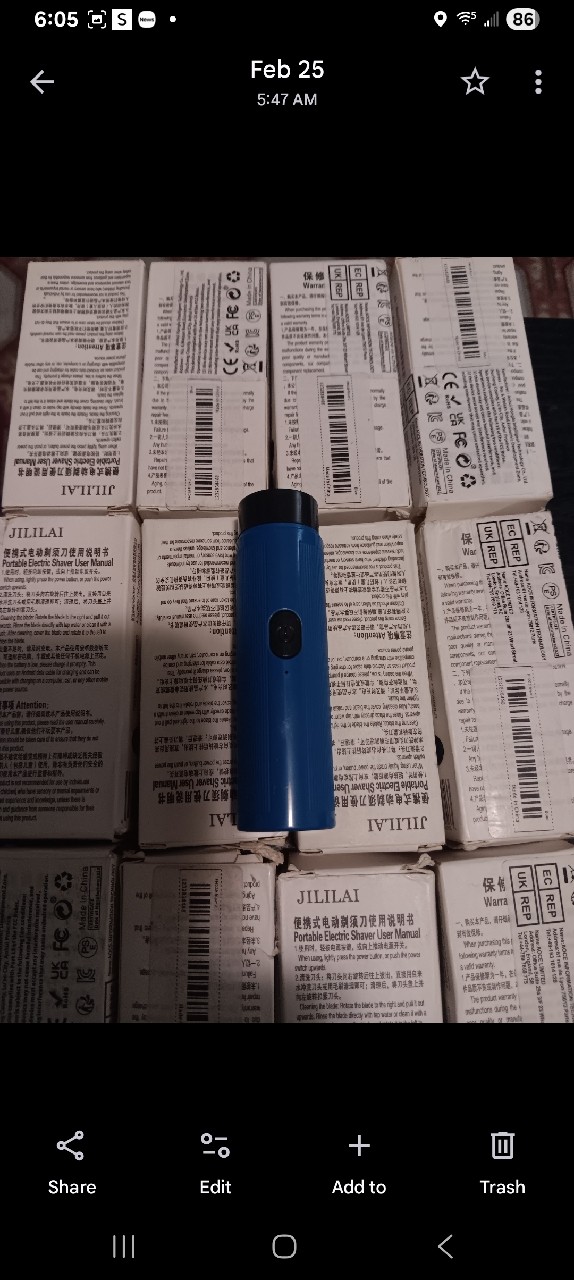 JILIAN MINI ELECTRIC FACIAL SHAVERS (EACH)