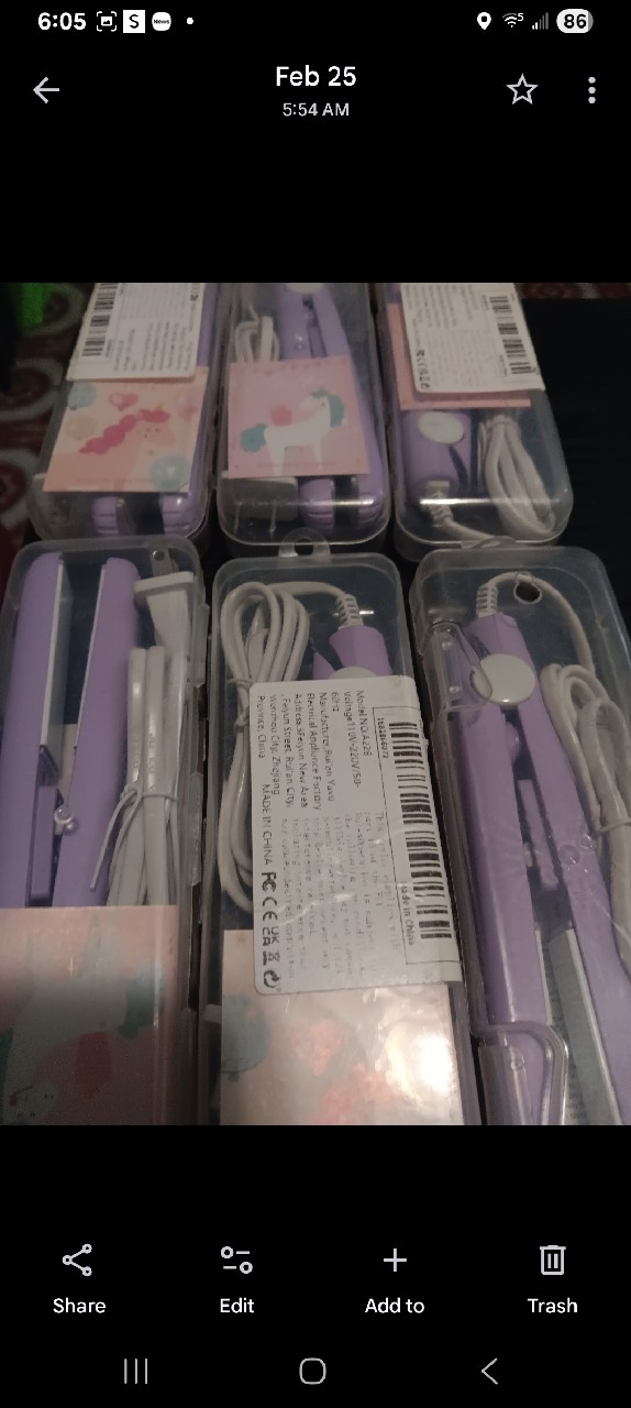 LU THA TIME MINI HAIR STRAIGHTENER IRON (EACH) image 2