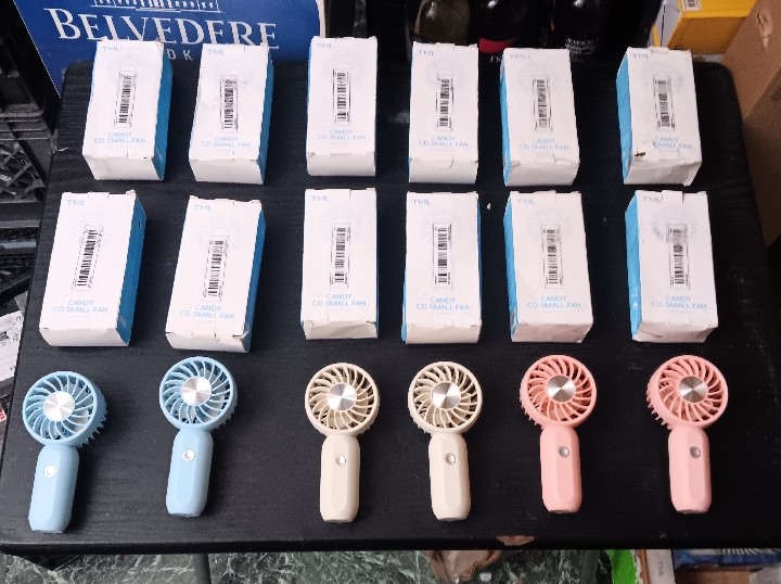MINI CANDY CD HAND POCKET FANS (EACH)