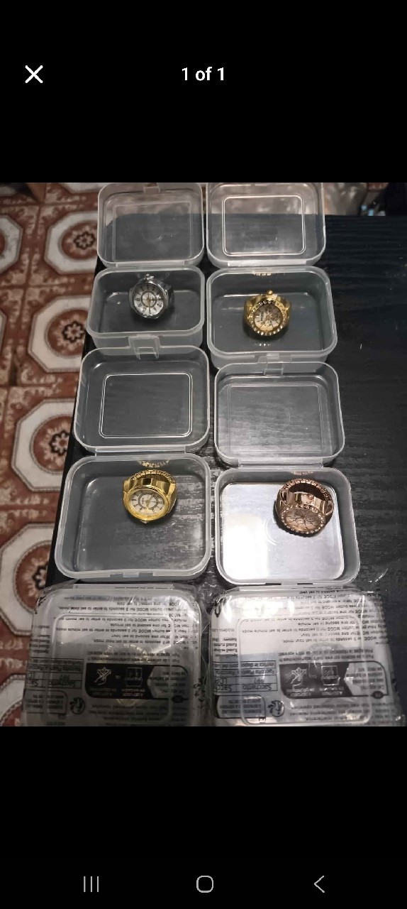 FASHION STYLE AJUSTABLE FINGER RING WATCHES (EACH) image 3