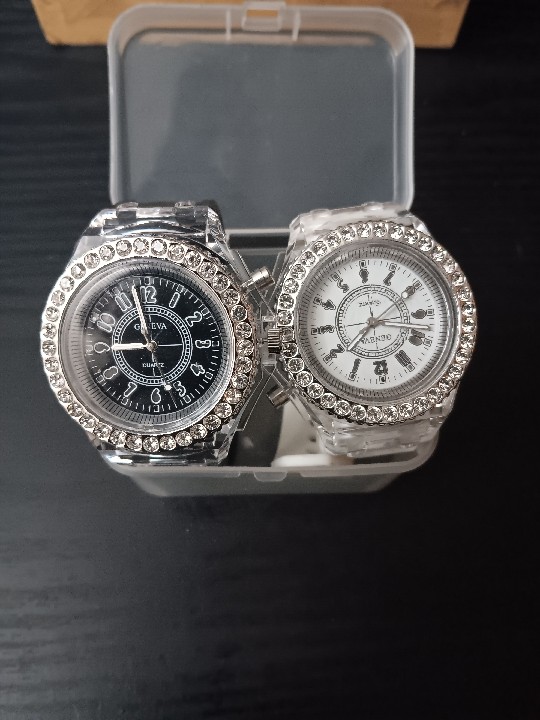 GENEVA ICE BEZEL FASHION LED WATCHES (EACH) image 2
