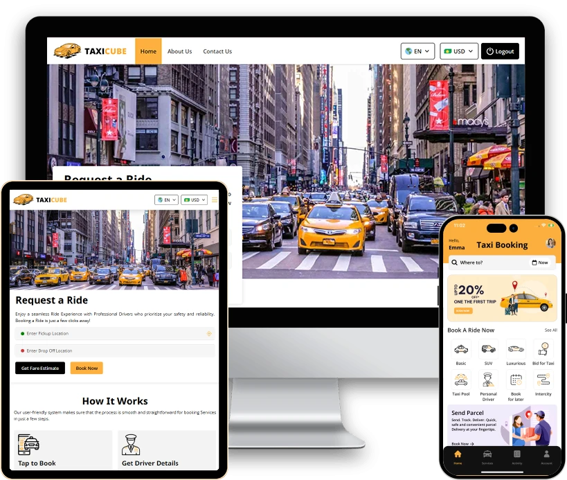Uber Clone - Ai Taxi Booking App Development image 3
