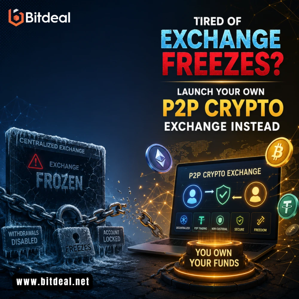 Tired of Exchange Freezes Launch Your Own P2P Crypto Exchange Instead