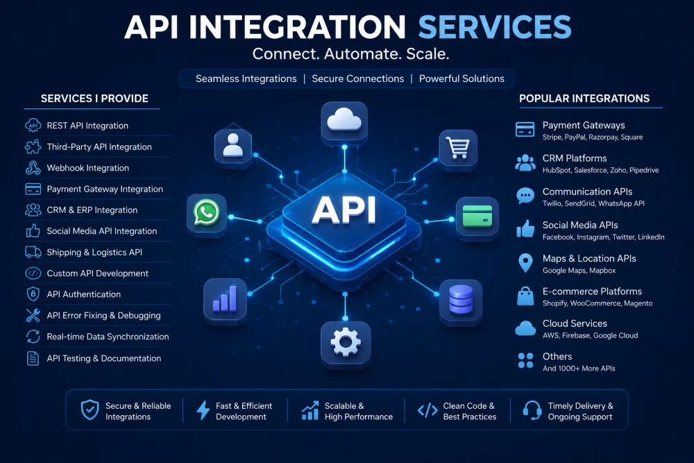 API Integration REST API  Webhooks Services