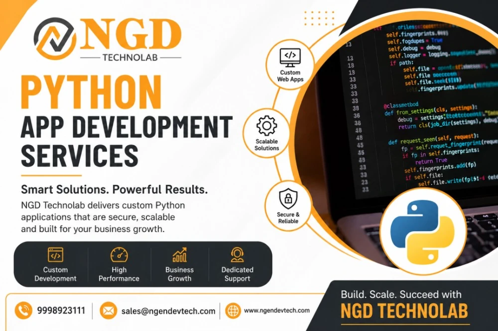 Python Development Solutions for Growing Businesses NGD Technolab