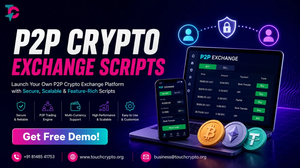 P2P Crypto Exchange Scripts  Secure Exchange Solutions