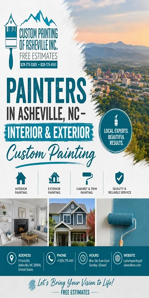 Painters in Asheville NC  Interior  Exterior  Custom Painting