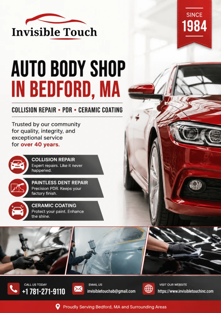 Auto Body Shop in Bedford MA  Collision Repair PDR Ceramic Coating  Since 1984