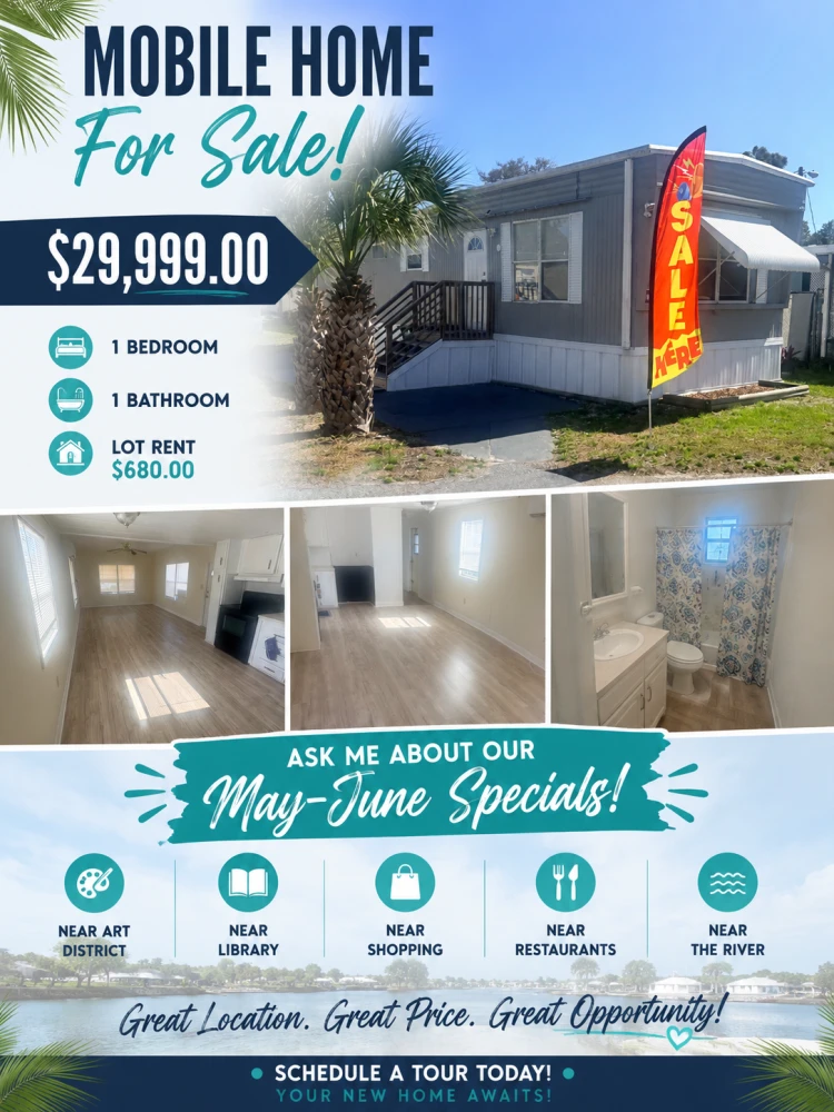 MOBILE HOME FOR SALE  ONLY 29999