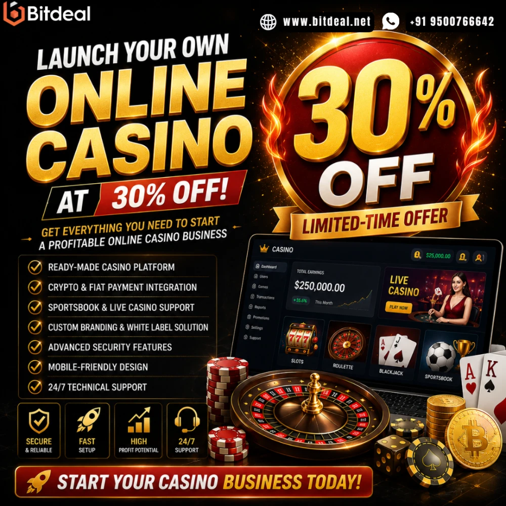 Want to launch your own online casino at 30 OFF Heres your full checklist