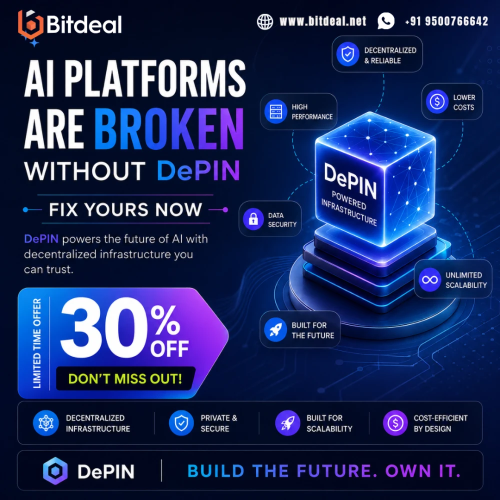 AI Platforms Are Broken Without DePIN  Fix Yours Now at 30 Off