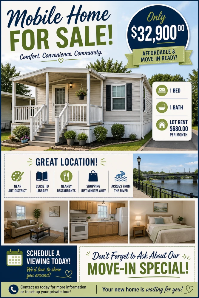 MOBILE HOME FOR SALE  ONLY 29999