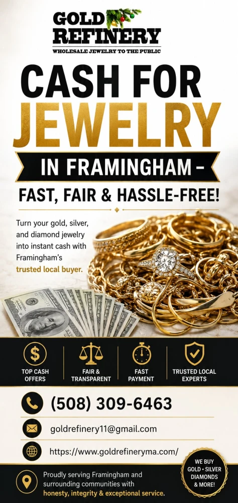 Cash for Jewelry in Framingham Fast Fair and Hassle Free