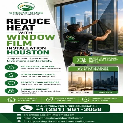 Reduce Heat with Window Film Installation Houston