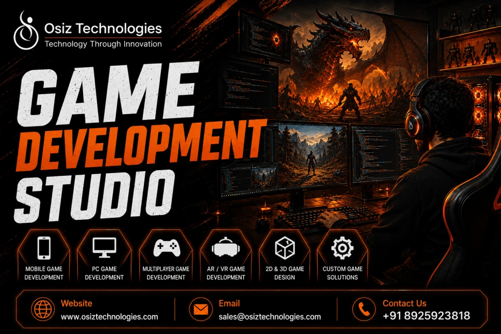 Osiz  Transform Your Game Idea into Reality with a Leading Game Development Stud