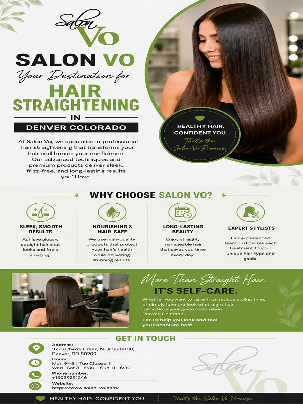 SALON VO  Your Destination for Hair Straightening in Denver Colorado