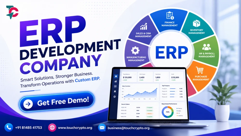 ERP Development Company  Custom ERP Solutions by TouchCrypto