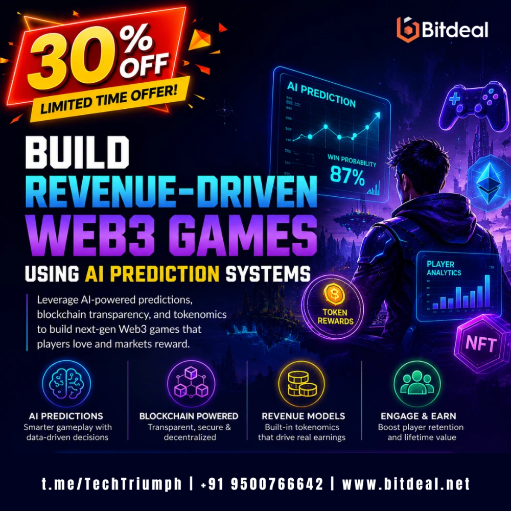 Build RevenueDriven Web3 Games Using AI Prediction Systems  30 OFF 2026 Launch