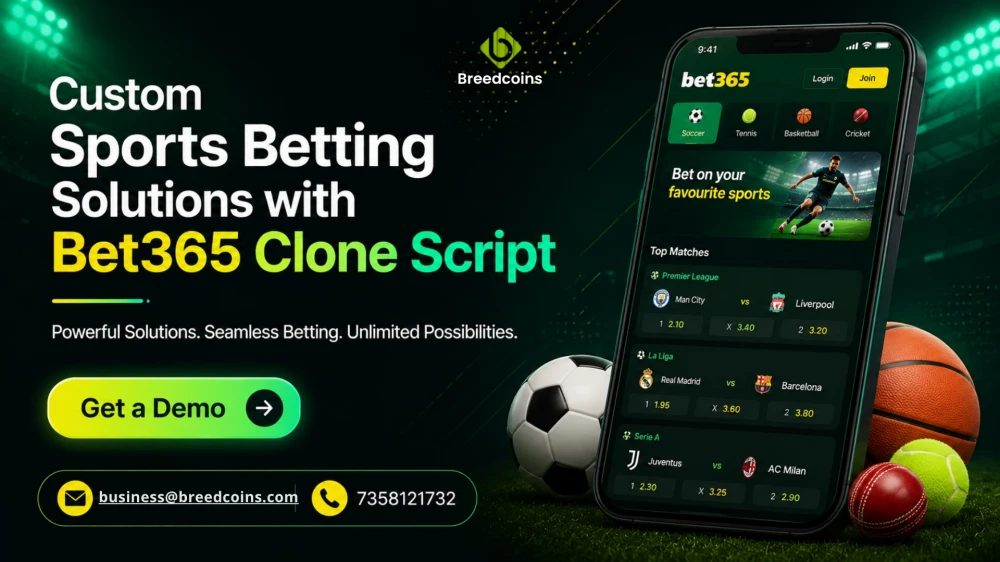 Custom Sports Betting Solutions with Bet365 Clone Script
