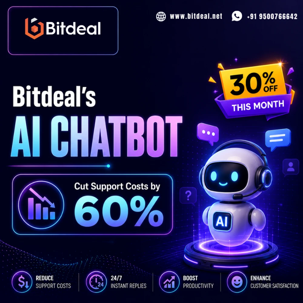 Bitdeals AI Chatbot  Cut Support Costs by 60  30 OFF This Month