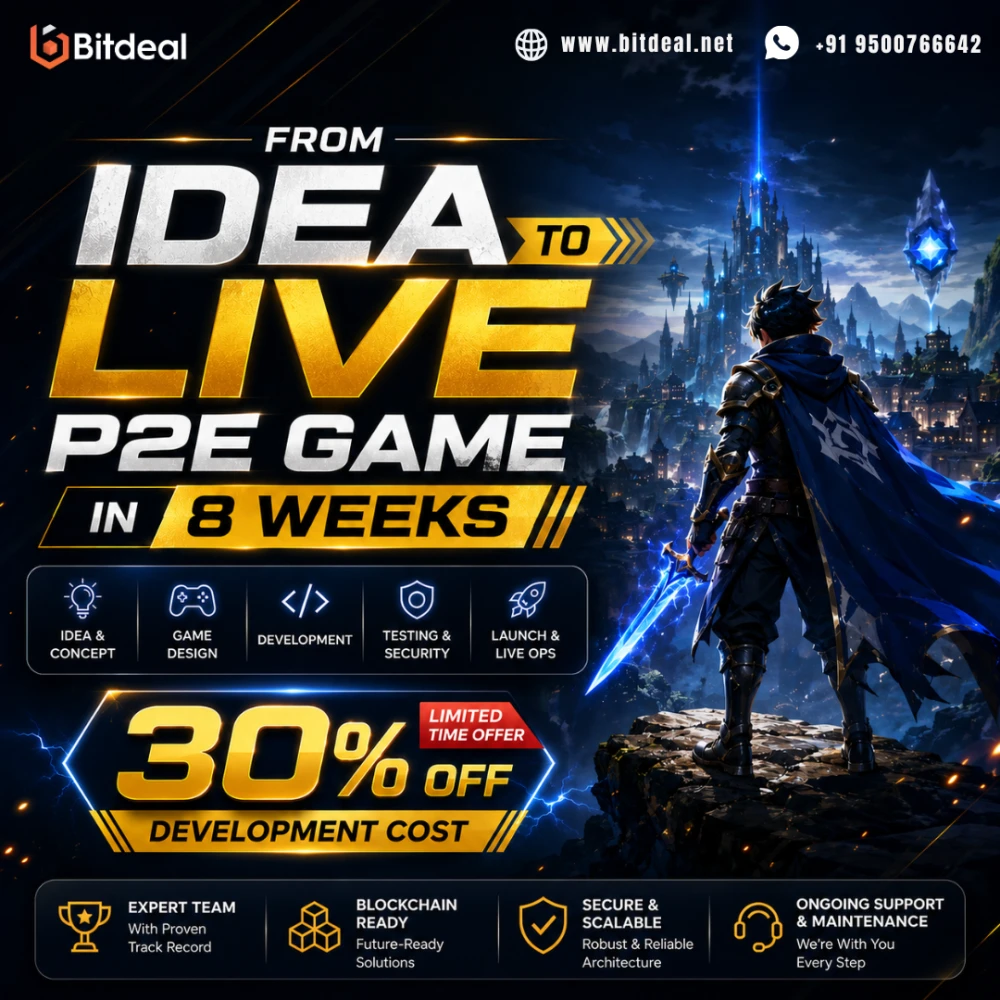 From Idea to Live P2E Game in 8 Weeks  30 OFF Development Cost
