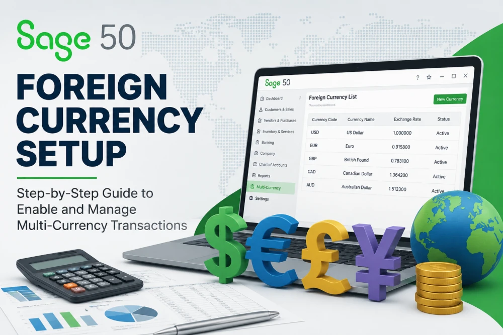 Sage 50 Foreign Currency Setup By AccountingAdvice