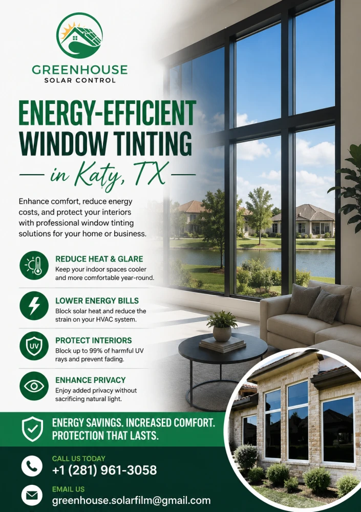 EnergyEfficient Window Tinting in Katy TX