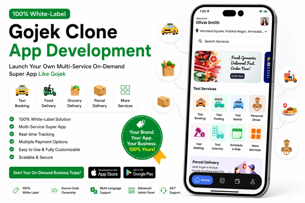 100 WhiteLabel Gojek Clone App Development