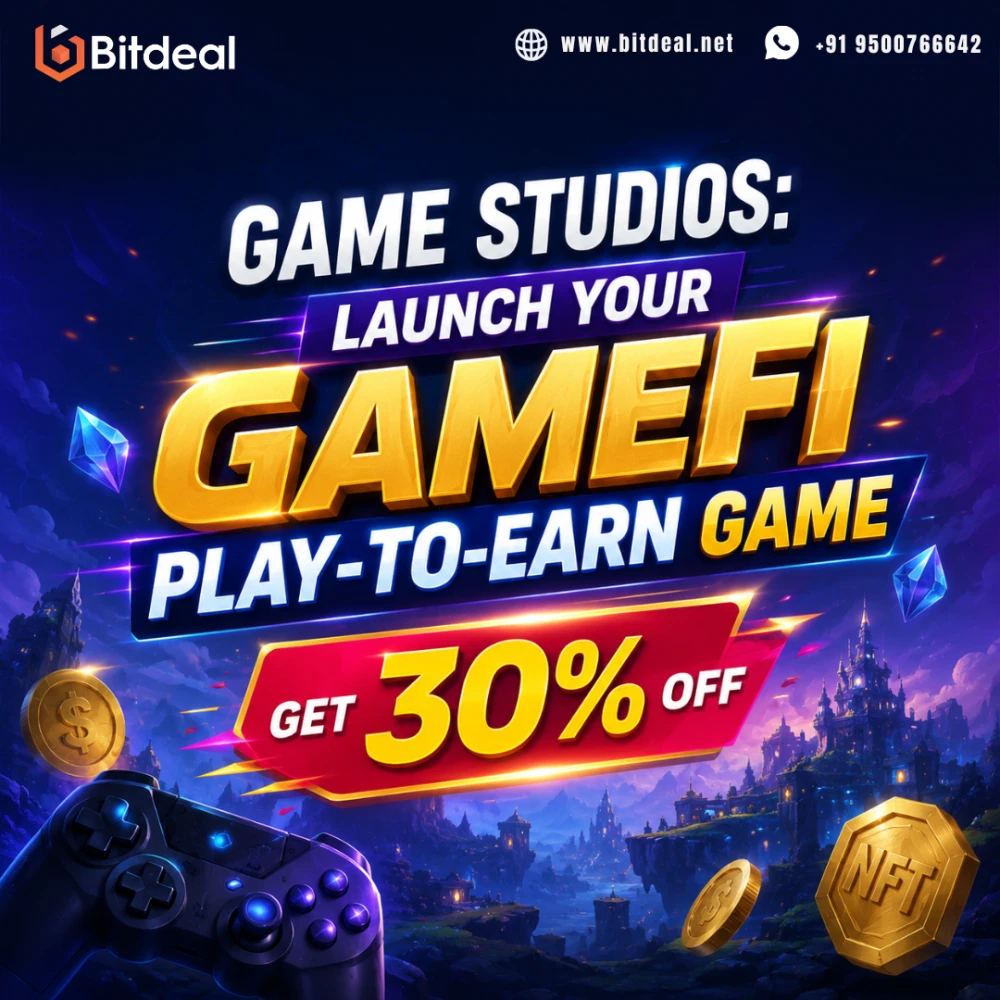 Game Studios Launch Your GameFi PlaytoEarn Game  Get 30 OFF