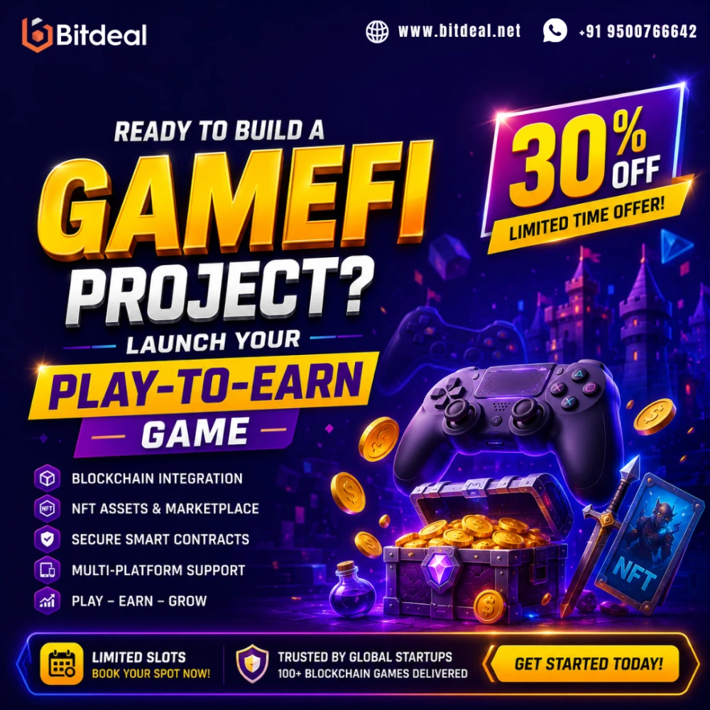 Ready to Build a GameFi Project Launch Your PlaytoEarn Game at 30 OFF