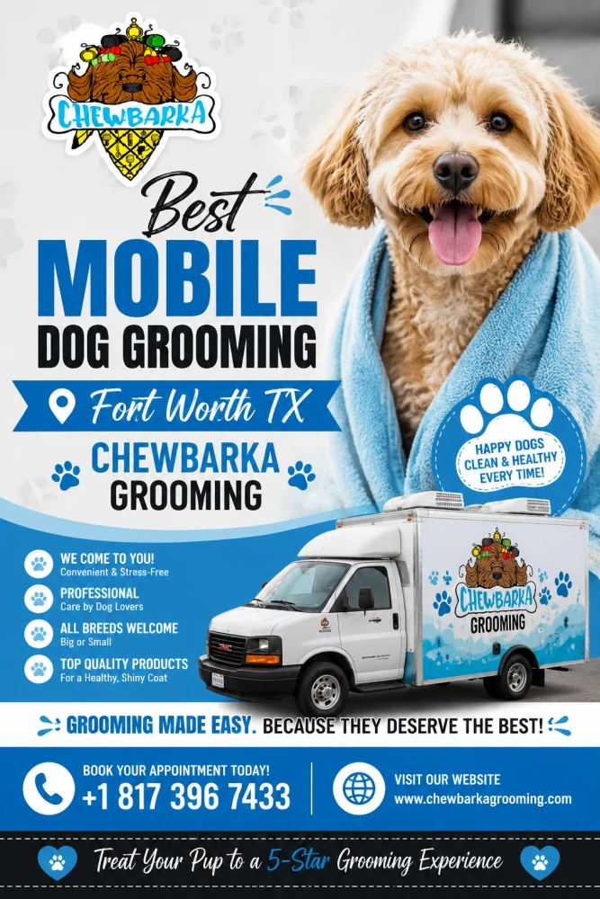Best Mobile Dog Grooming Fort Worth TX  Chewbarka Grooming