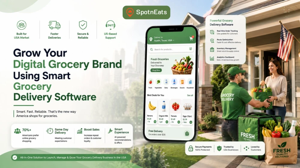 Grow Your Digital Grocery Brand Using Smart Grocery Delivery Software